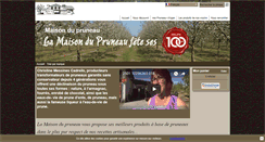 Desktop Screenshot of maisondupruneau.com