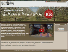 Tablet Screenshot of maisondupruneau.com